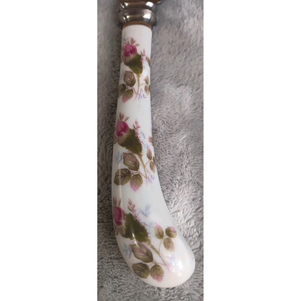 A.E. Lewis & Co‎ Floraine Sheffield England Decorative Cake Knife Rose Bud READ - Picture 4 of 10